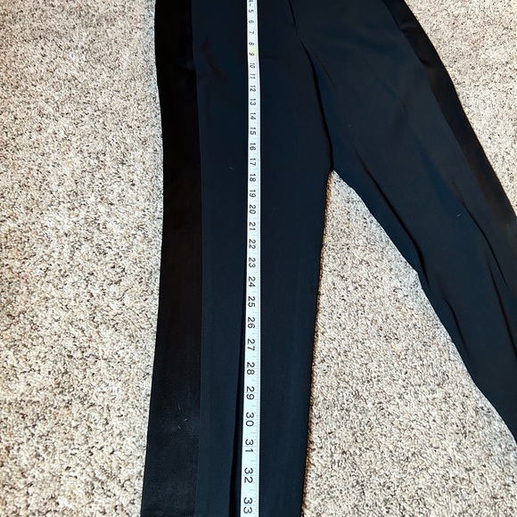 rag and bone black trouser with satin side stripes - Picture 8 of 12